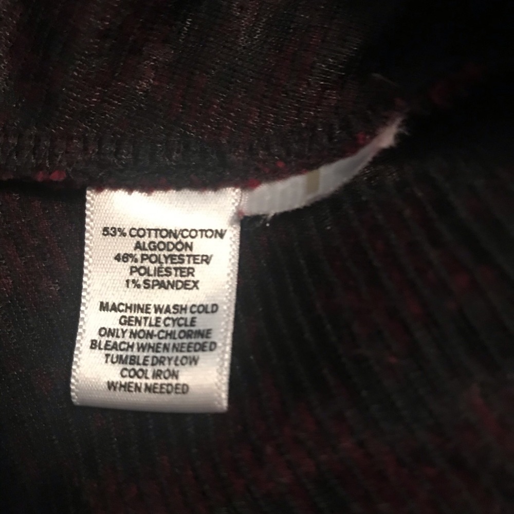 Ann Taylor Loft red & black midi dress 12 Petite - Picture 3 of 9